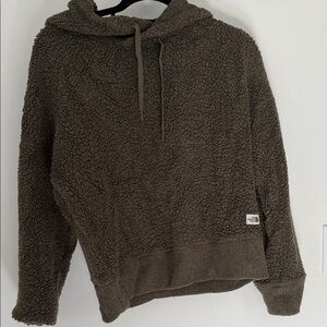 The North Face Olive Sherpa Pullover